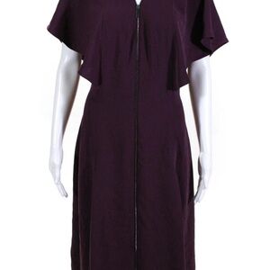 Ted Baker London Kasiane Purple Sheath Dress with Flutter Sleeves